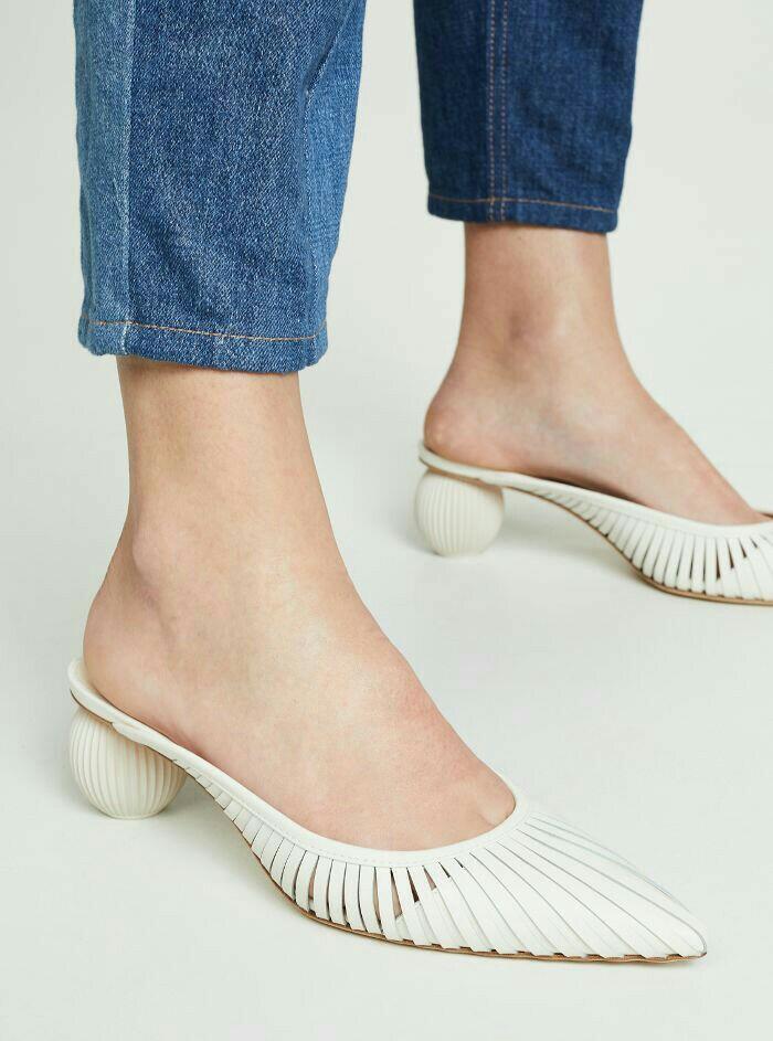 Cult gaia alia perspex and hotsell leather mules