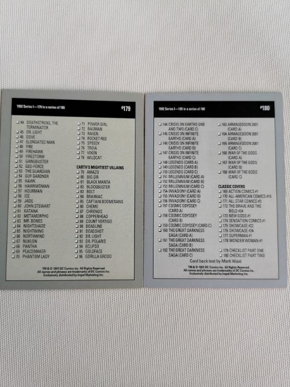 Dc Comics Cards 1991 Value Printable Cards