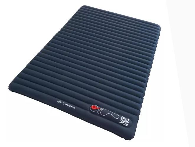 Decathlon Quechua Inflatable Camping Mattress with Built in Pump