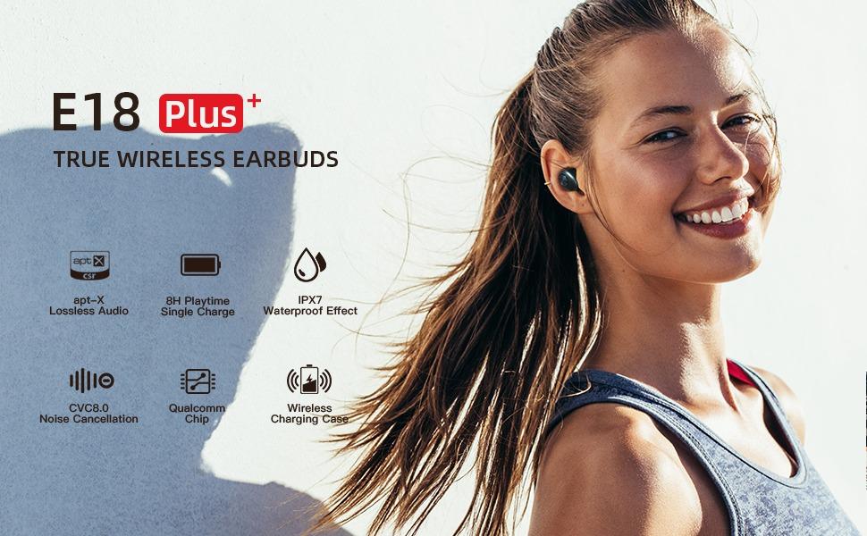 Enacfire E18 Plus Wireless Bluetooth Earbuds with Wireless