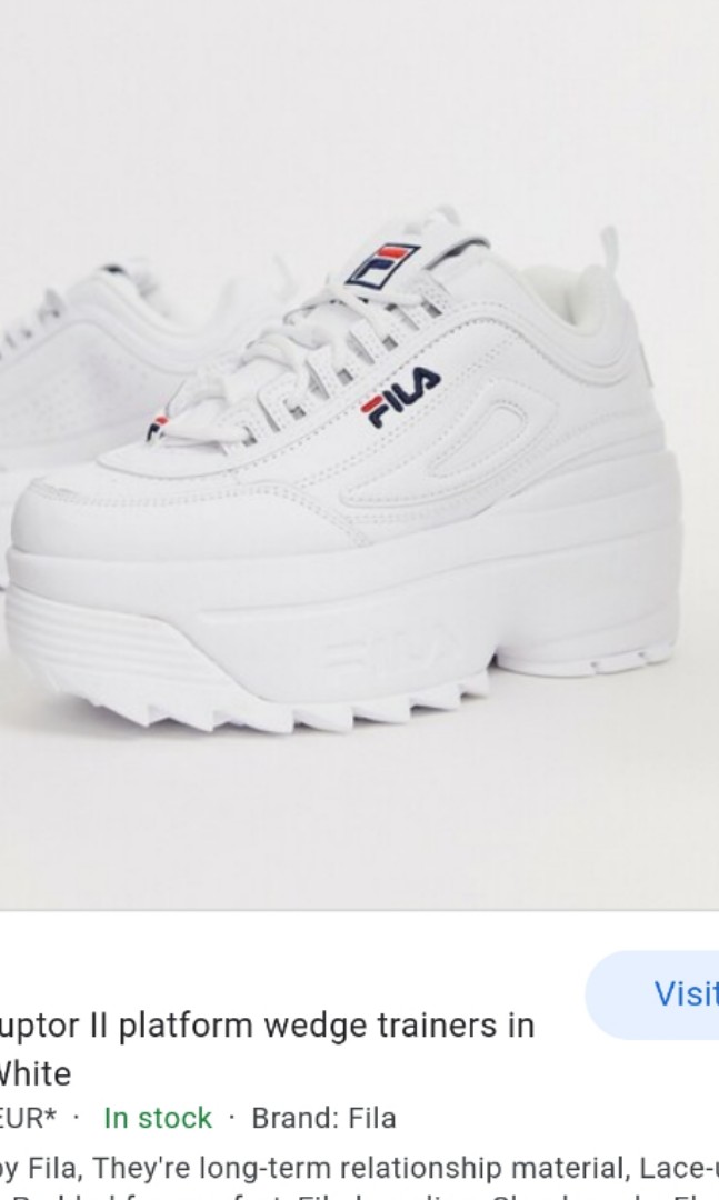 Fila disruptor 2 platform wedge hot sale