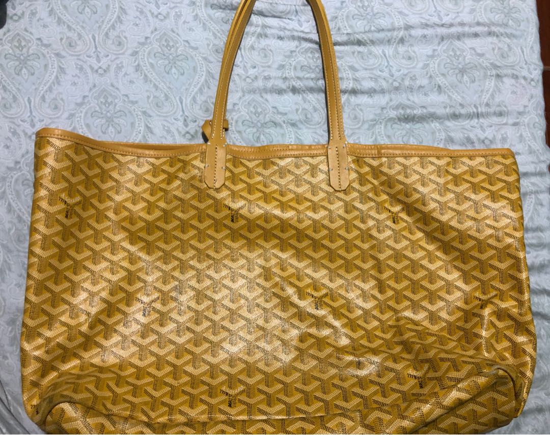 goyard yellow tote
