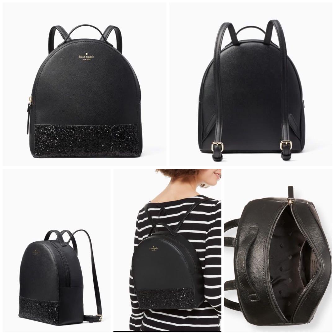 Kate spade backpack with hot sale glitter
