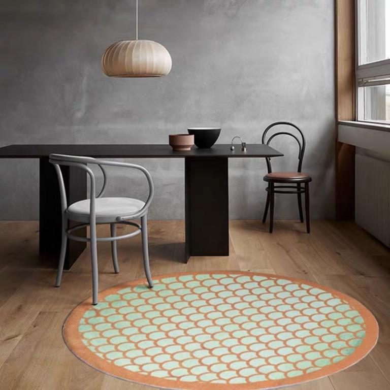 Josie Round Area Rug Living Bedroom Carpet Furniture Home