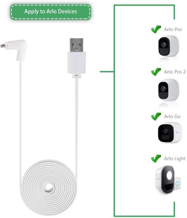 LANMU Weatherproof Outdoor Power Adapter for Arlo HD Security