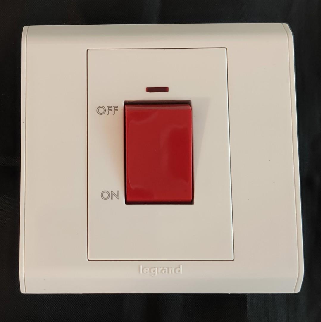 Legrand Cooker/Oven/Heater switch, Belanko series, rated 45 Amp