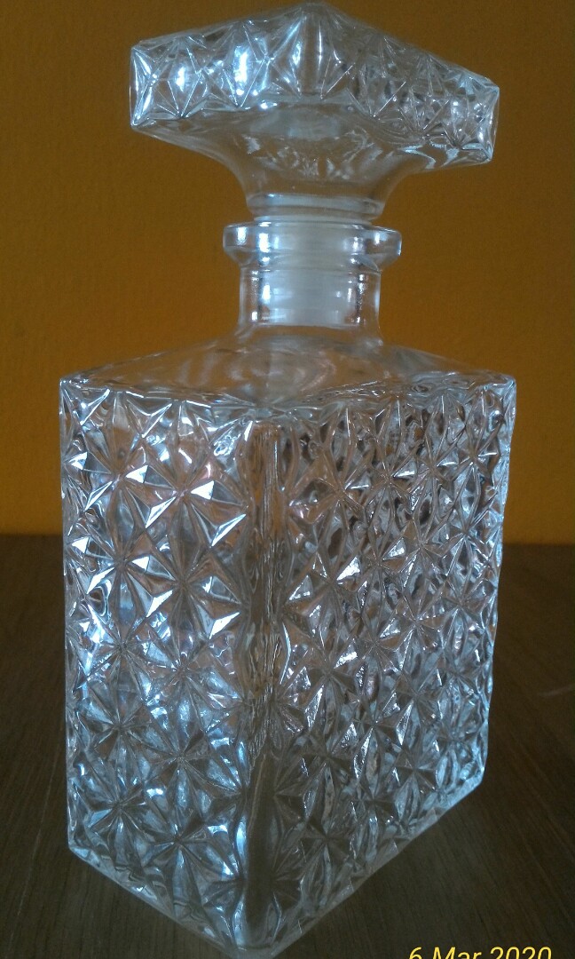 Liquor / Whisky Crystal Bottle, Furniture & Home Living, Home Decor ...