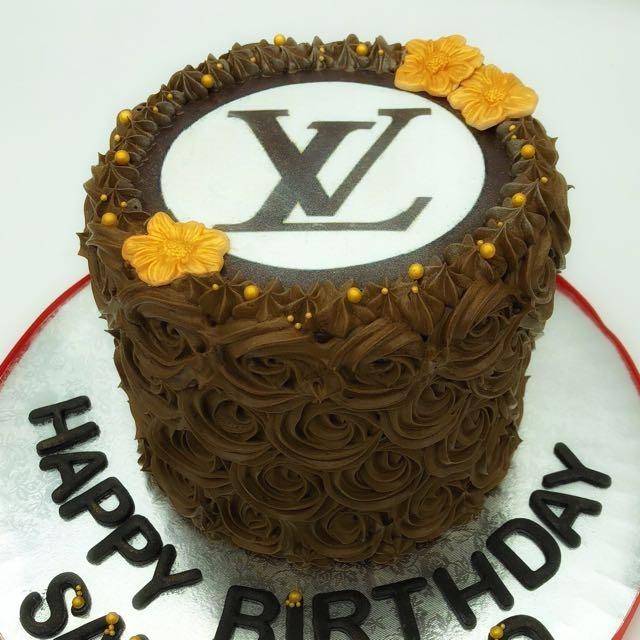 Louis Vuitton Design Chocolate Cake