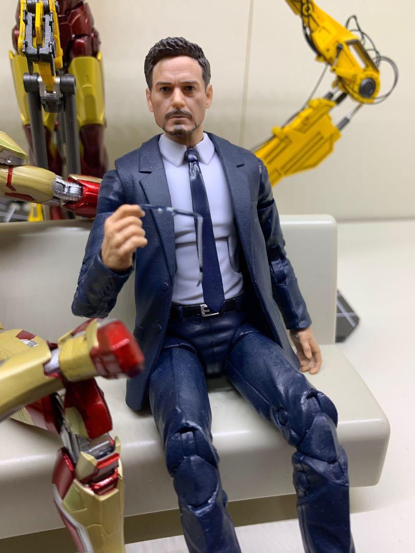 Marvel Legends MCU The First 10 Years Tony Stark Iron Man w/ Nota Studio  Headsculpt and EDITH Glasses