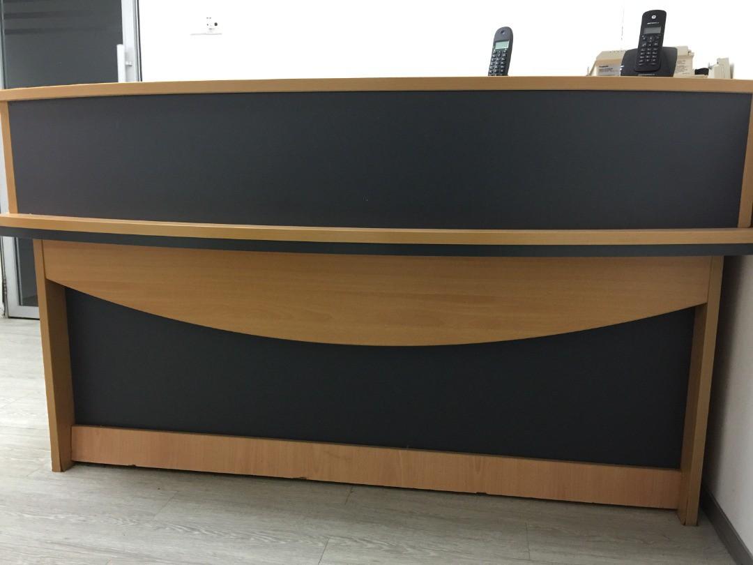Meja Kaunter Pejabat Home Furniture Furniture On Carousell