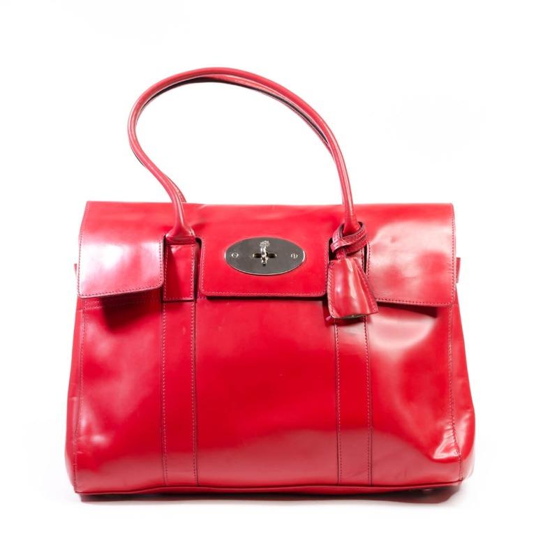 Mulberry bag red leather clearance