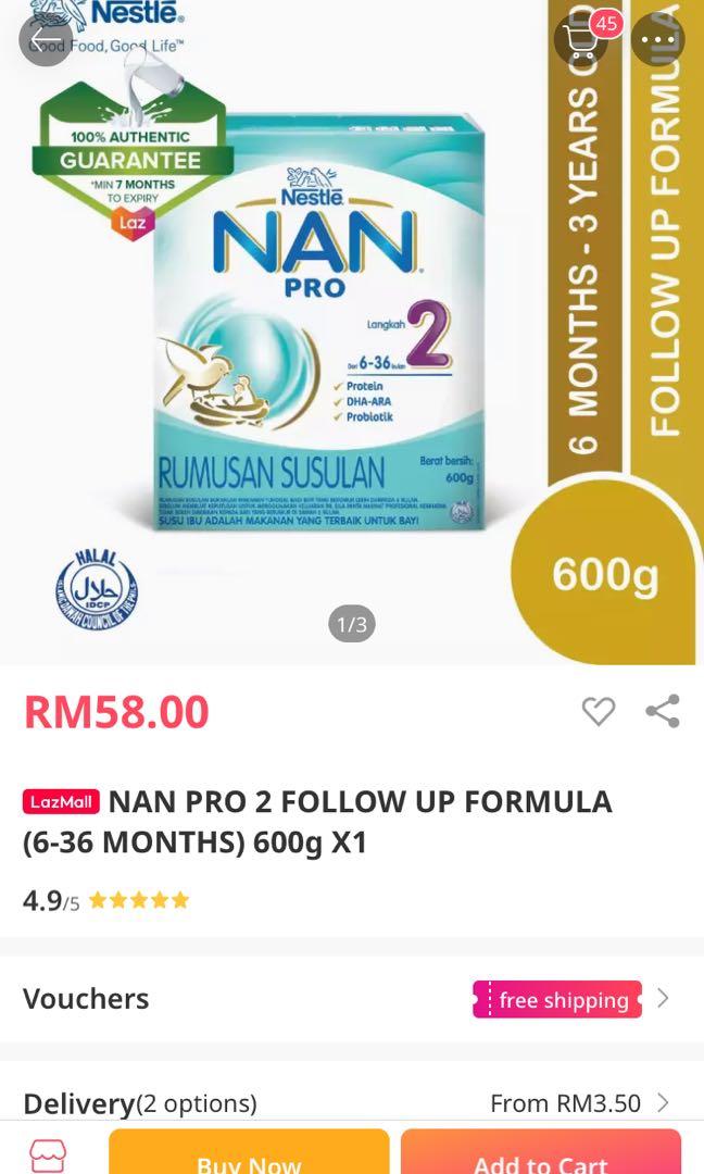 nan pro for 9 months