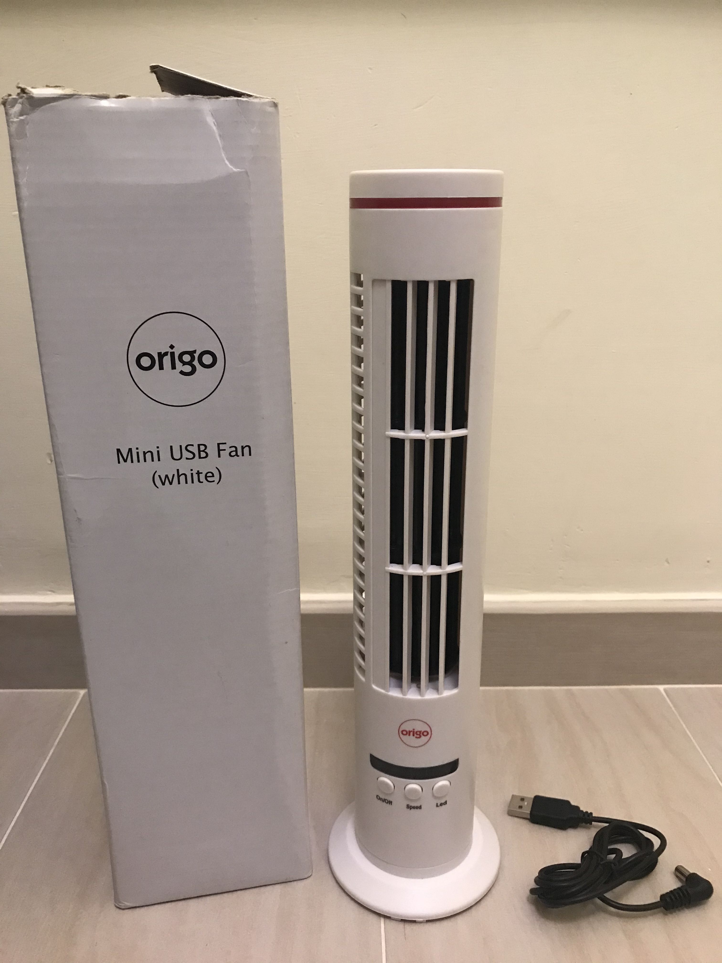 NEW! Origo Mini USB Fan 迷你座枱USB風扇, 家庭電器, 冷氣機及暖風機 Carousell