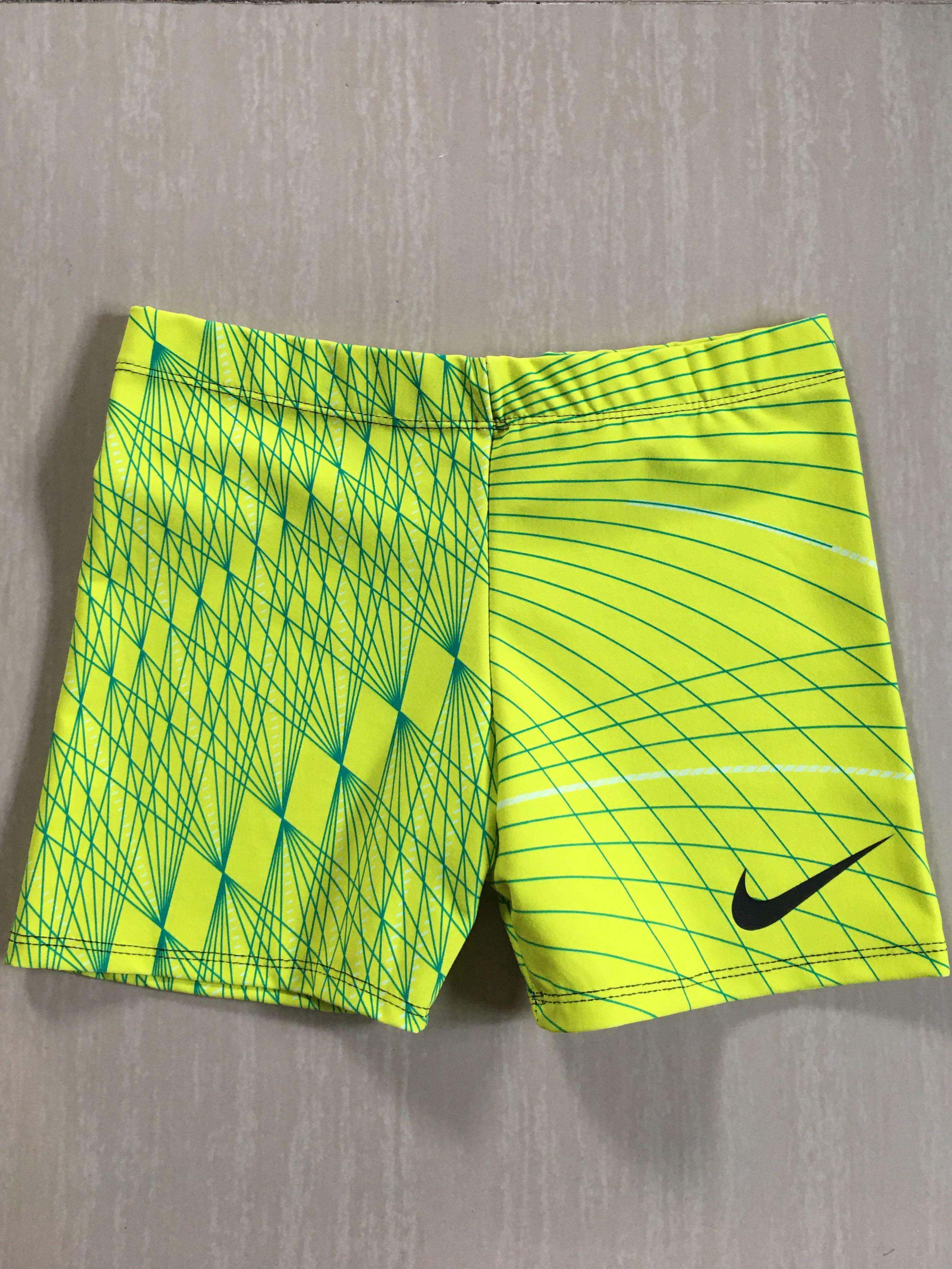 yellow nike spandex