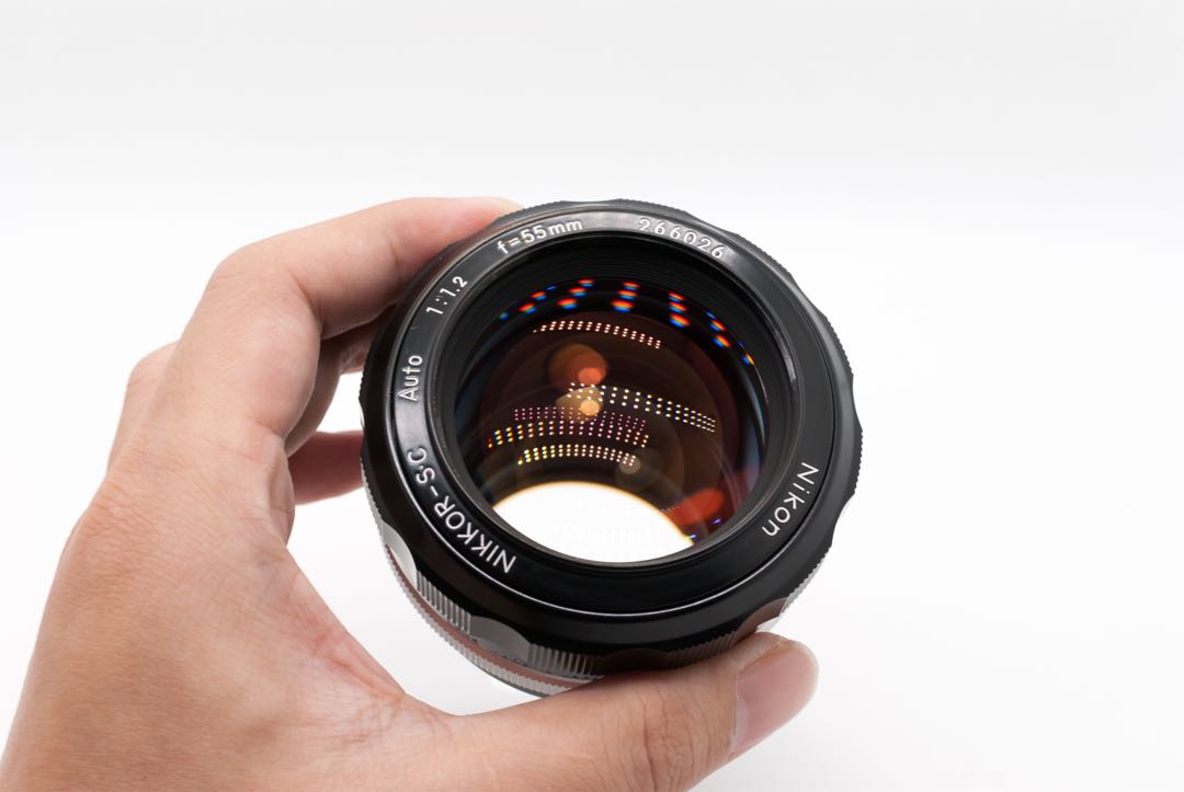Nikon 55mm f1.2 Nikkor-S.C 超大光圈標準鏡頭, 攝影器材, 鏡頭及裝備