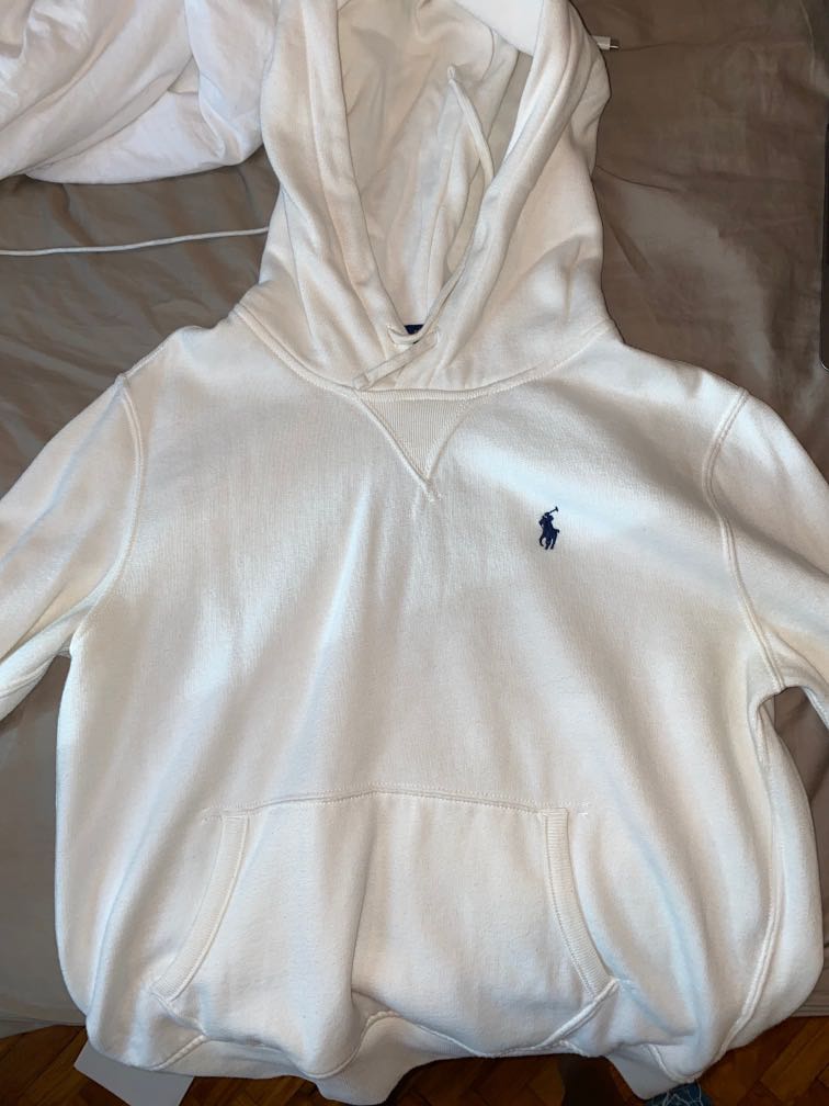 Polo Ralph Lauren Women's Hooded Cotton Sweatshirt White