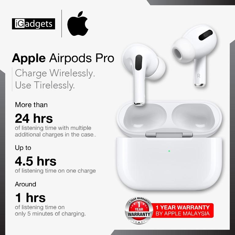 Ready Stock Apple Airpod Pro Mwp22za A Original Apple Malaysia Set Electronics Audio On Carousell