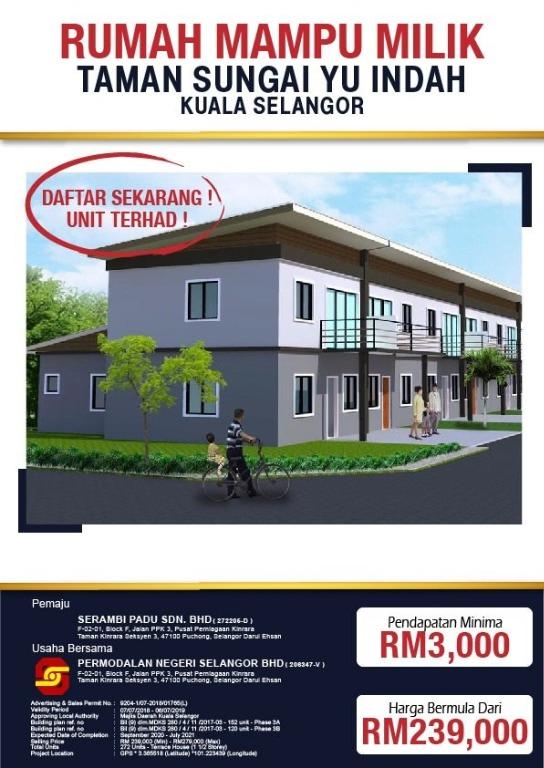 Rumah Mampu Milik Taman Sungai Yu Indah Kuala Selangor Property For Sale On Carousell