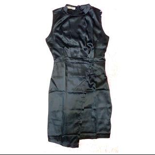 Satin Black Dress