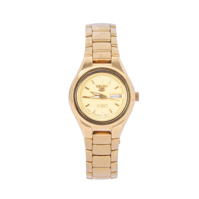 SEIKO 5 Automatic Gold PVD Stainless Steel Ladies' 4207 Watch, Luxury,  Watches on Carousell