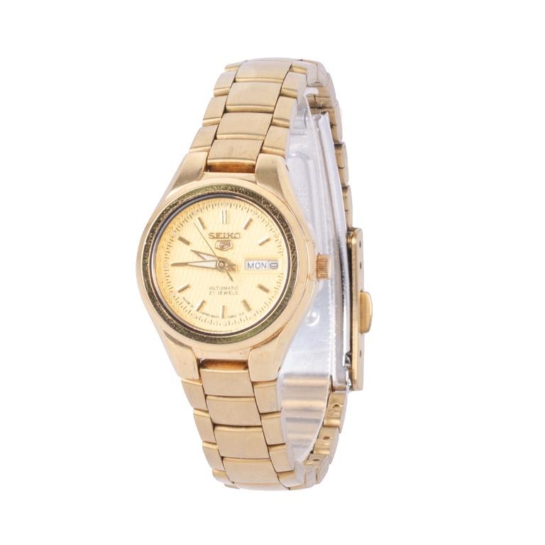 SEIKO 5 Automatic Gold PVD Stainless Steel Ladies' 4207 Watch, Luxury