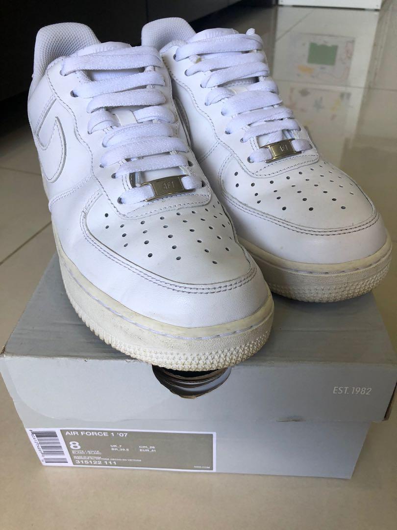 Air force ones clearance white size 8