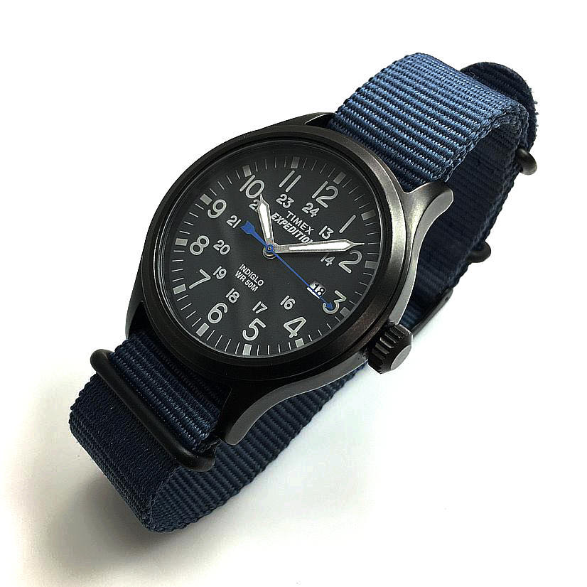 Timex expedition on sale blue
