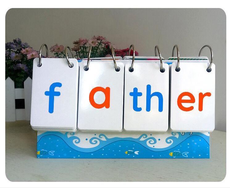 自然英語拼讀卡4張座含256張卡背面980單詞 書本 文具 小朋友書 Carousell