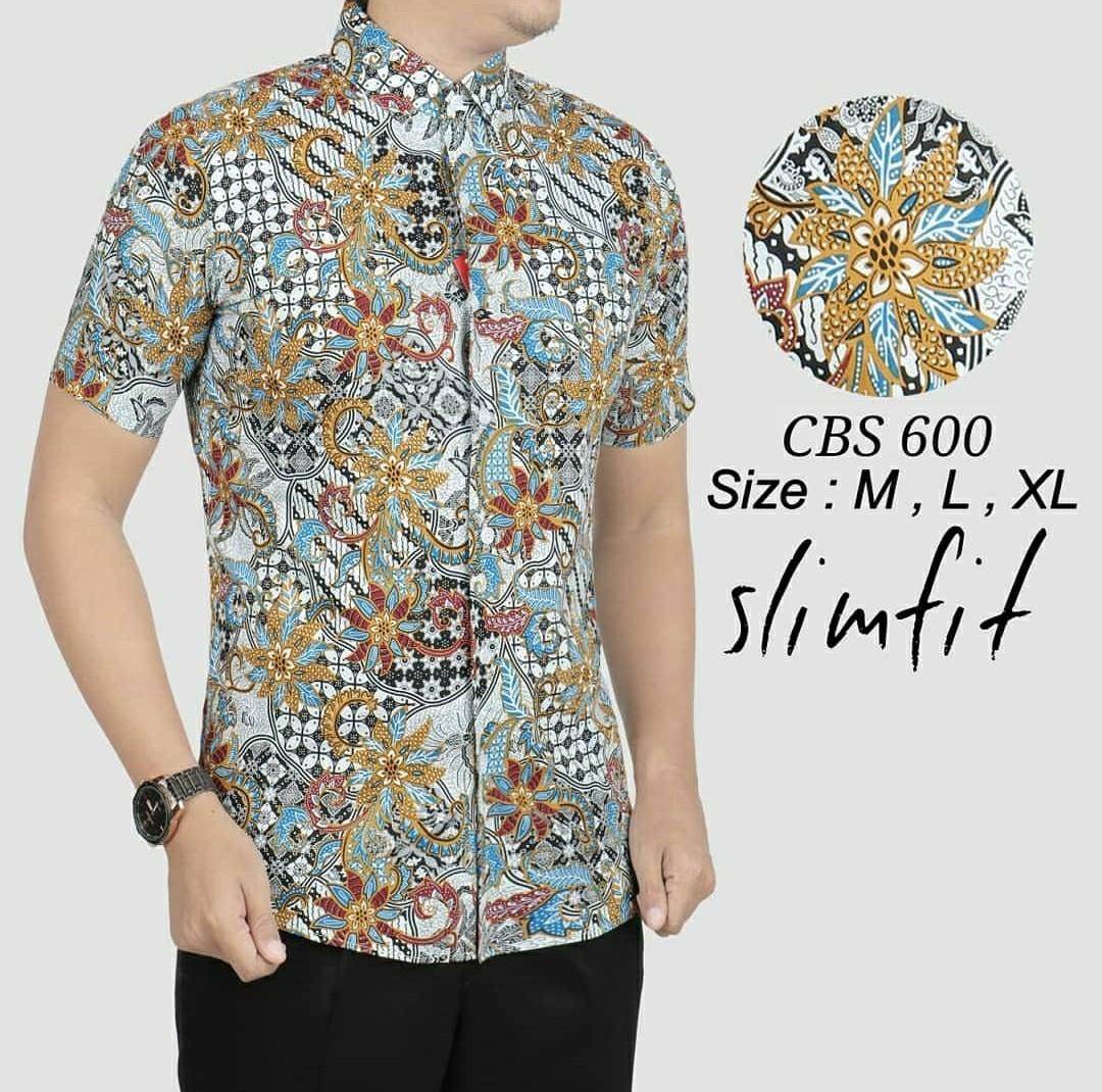 slim fit batik shirt