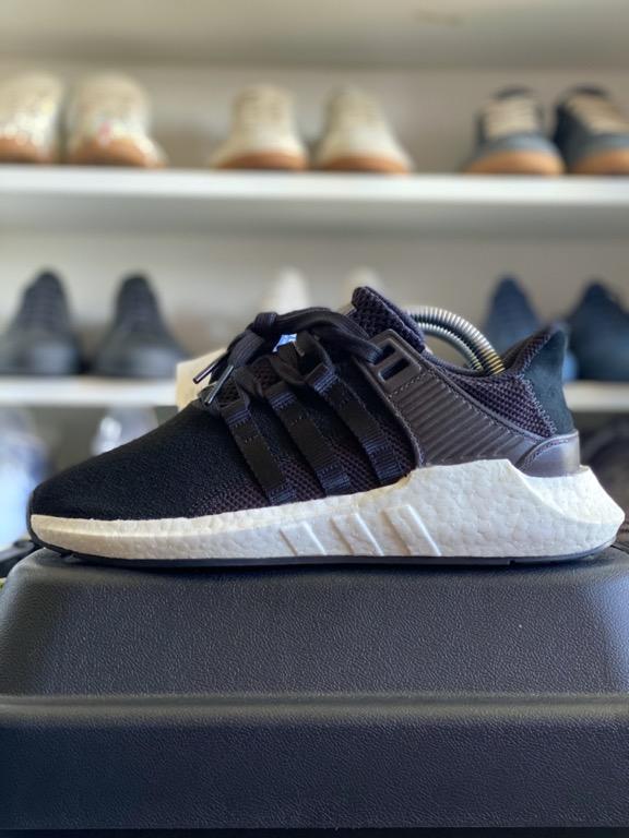 Adidas eqt support cheap 93/17 milled leather black