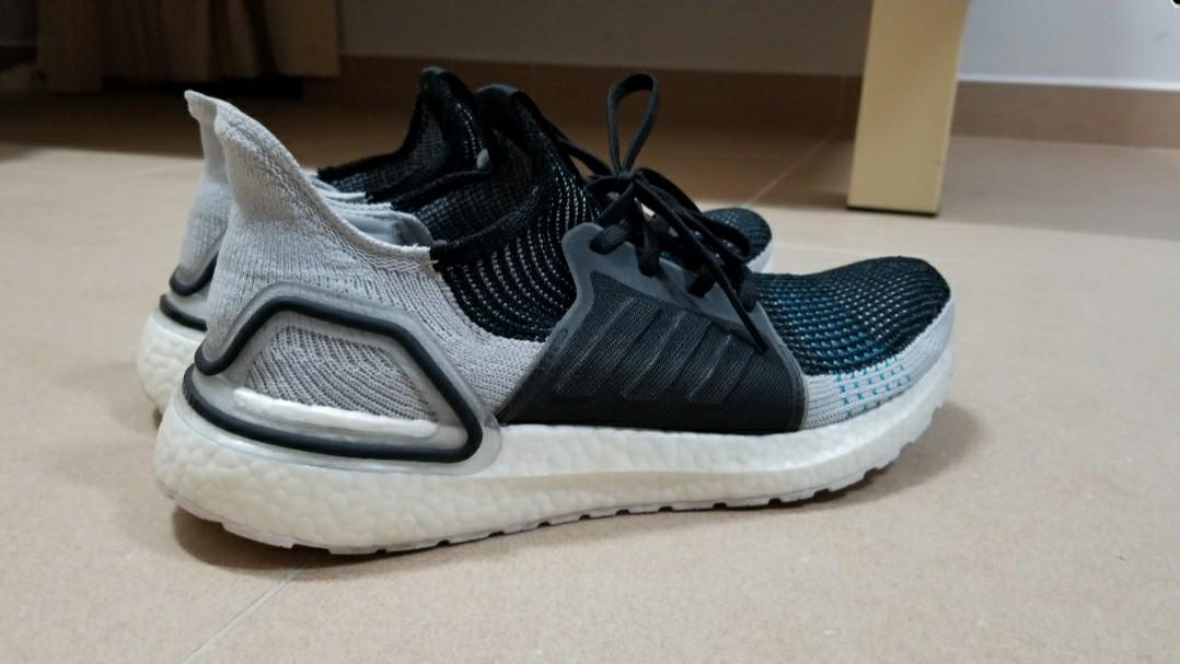 Adidas ultraboost 19  men's core hotsell black/grey six/shock cyan