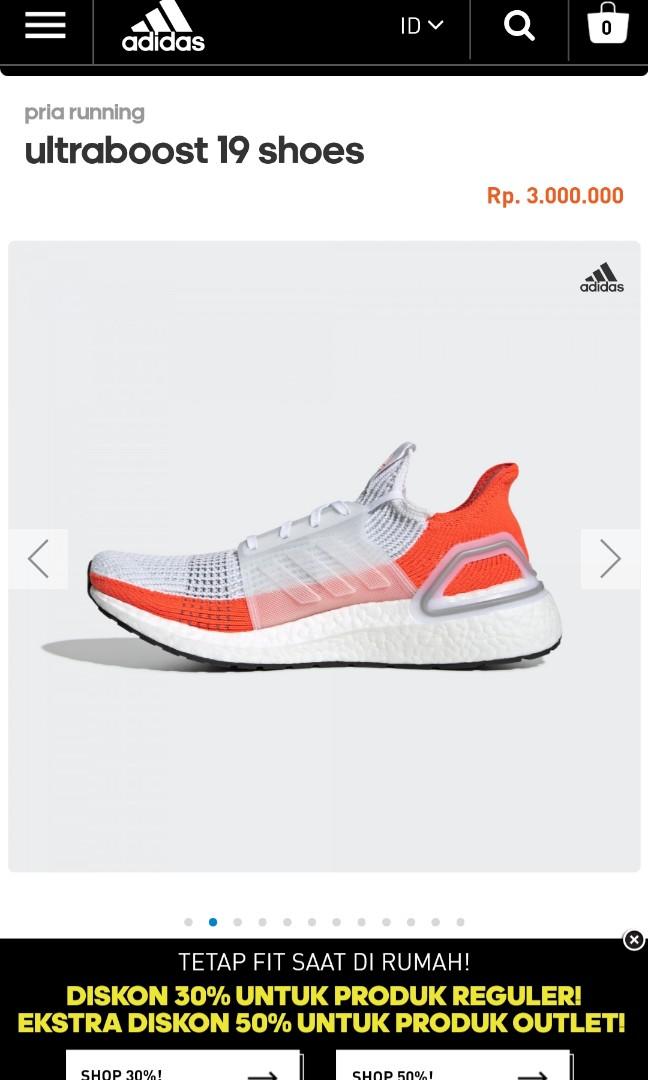 Men60 Adidas Ultraboost Original Fesyen Pria Sepatu Sneakers Di Carousell