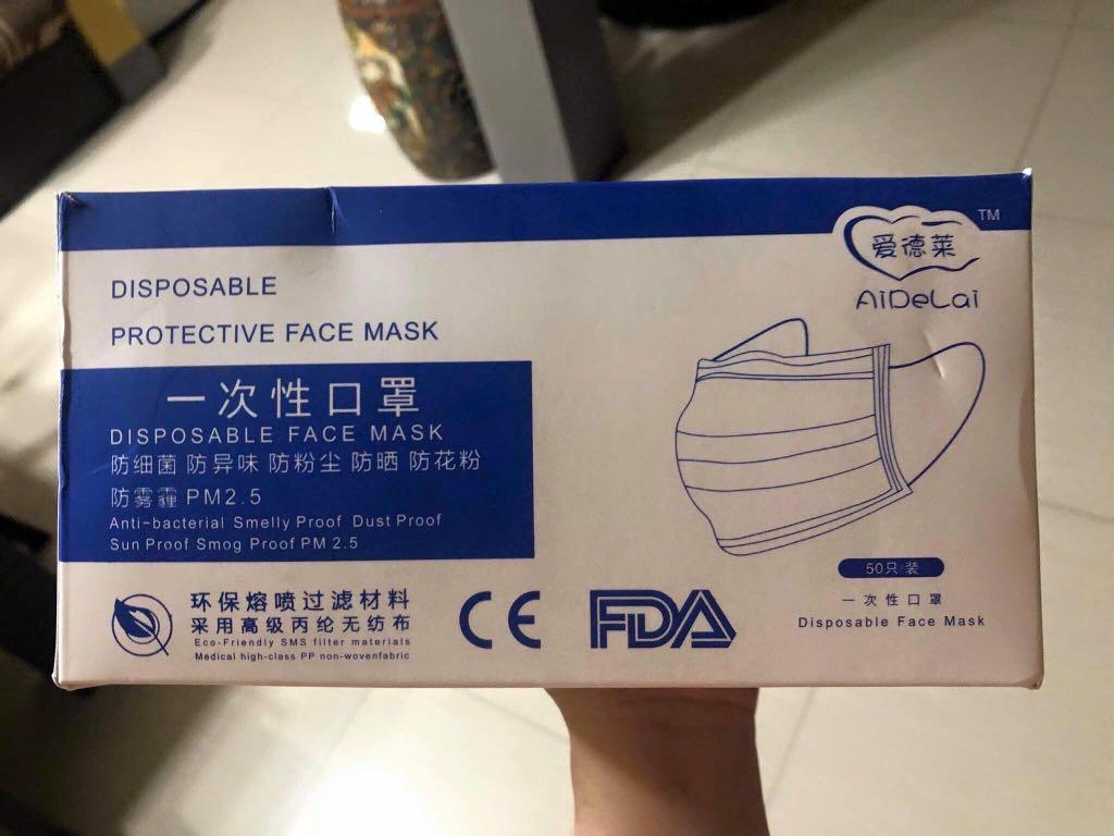 Aidelai Disposable Face Mask Community On Carousell