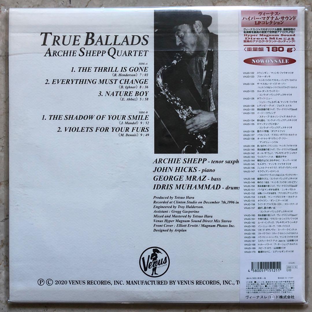 Archie Shepp Quartet – True Ballads LP