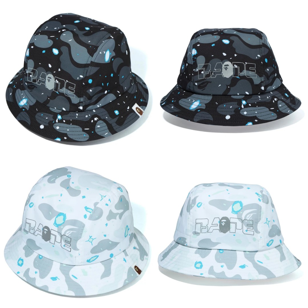 bape space camo bucket hat
