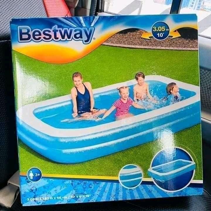 bestway inflatable large pool babies kids bathing changing bathtub bath accessories on carousell