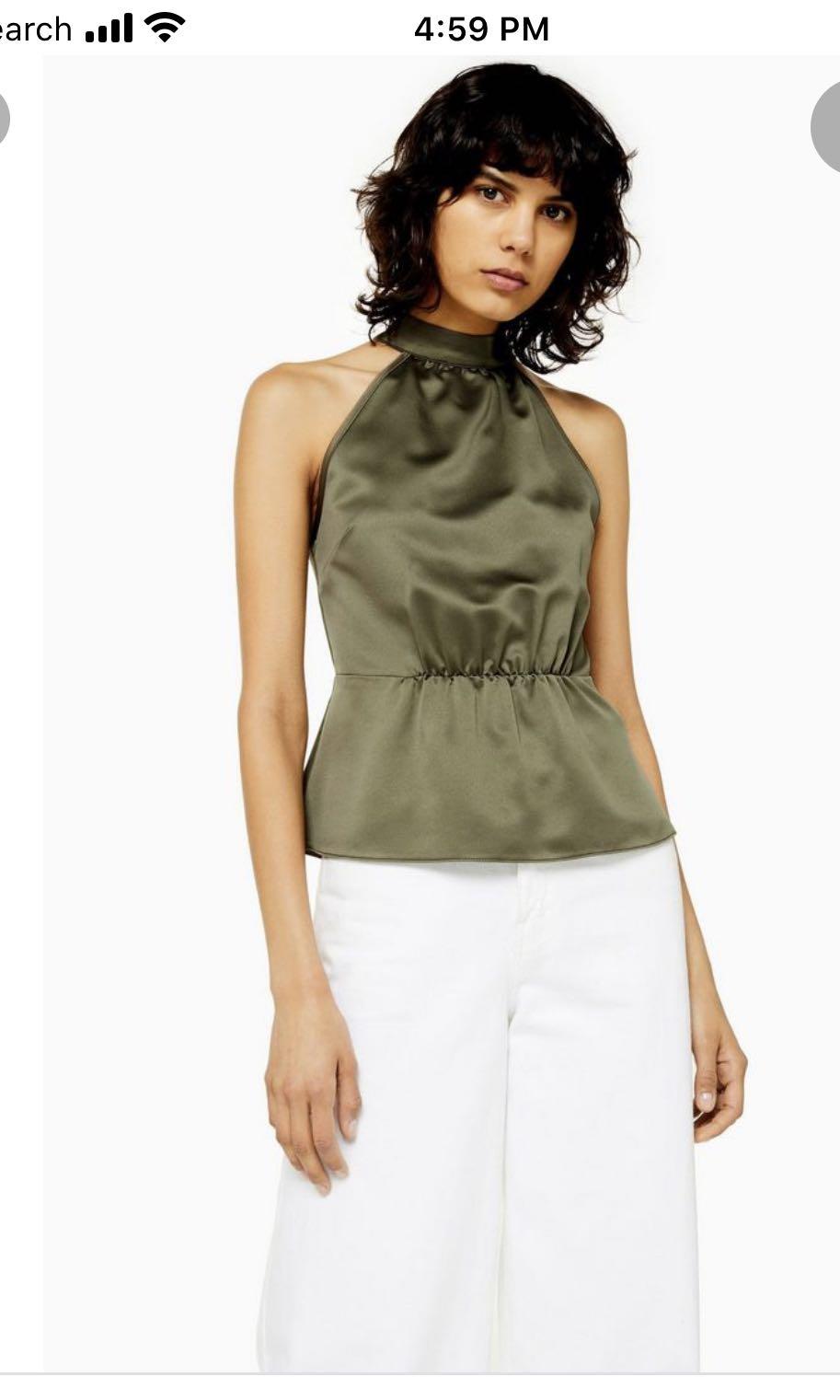 topshop satin top