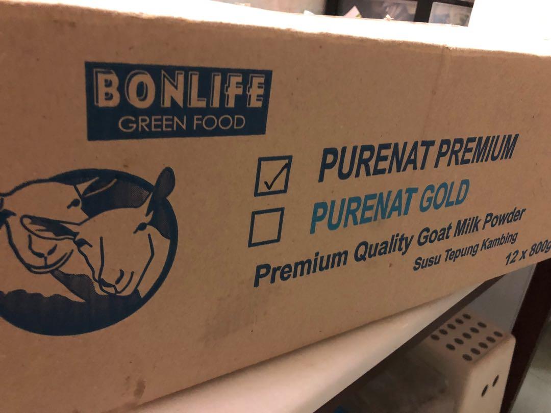 BONLIFE GREENFOOD PURENAT PREMIUM PURE GOAT MILK POWDER 800G