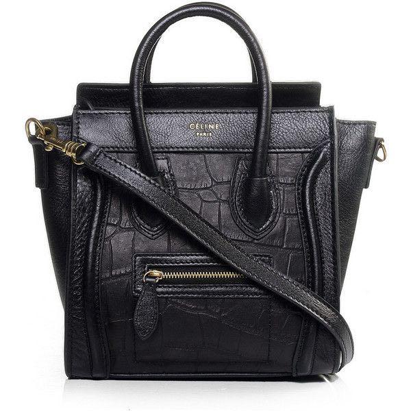 celine nano bag black