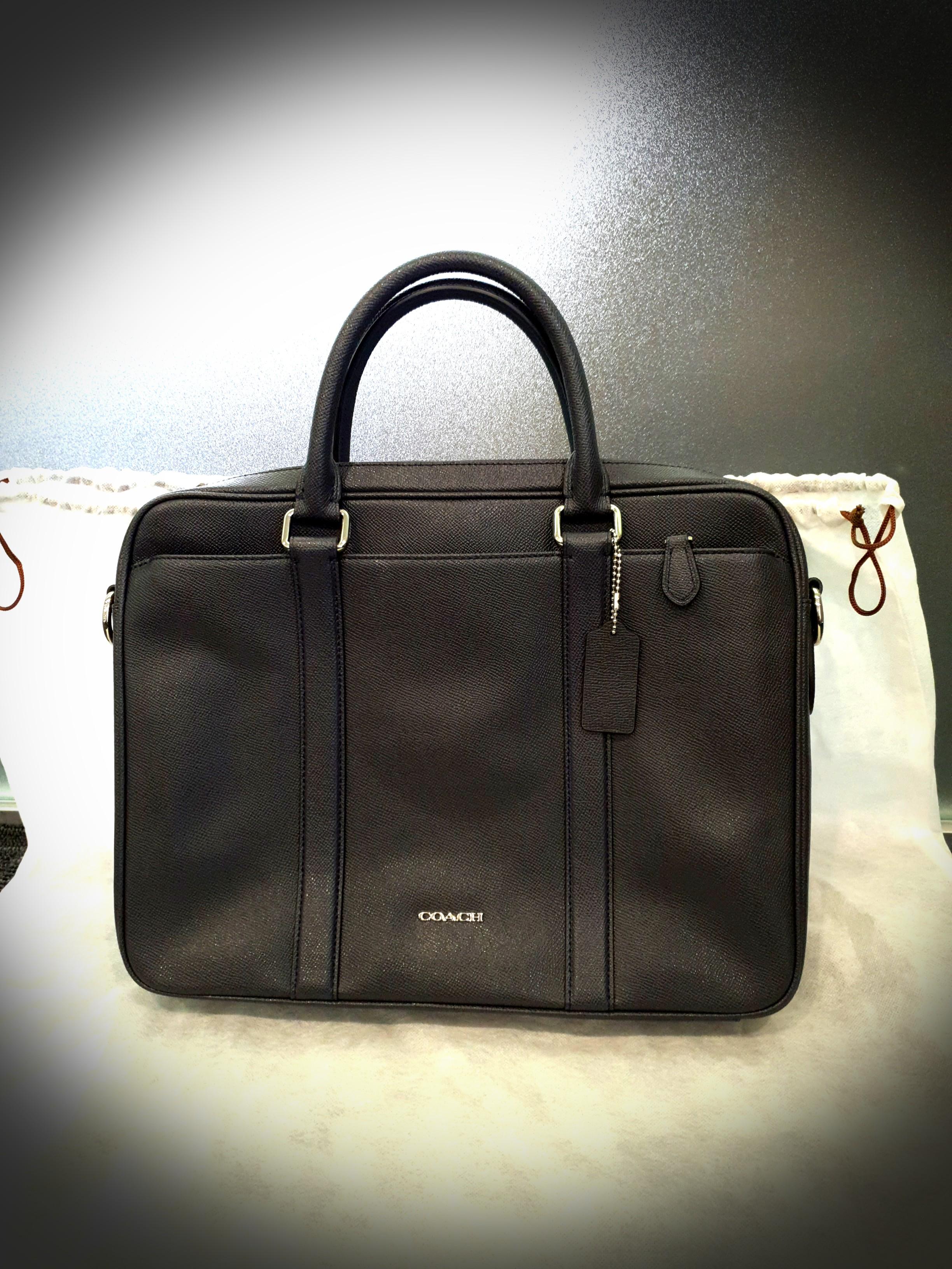 Coach Briefcase Laptop Bag, Luxury, Bags & Wallets on Carousell