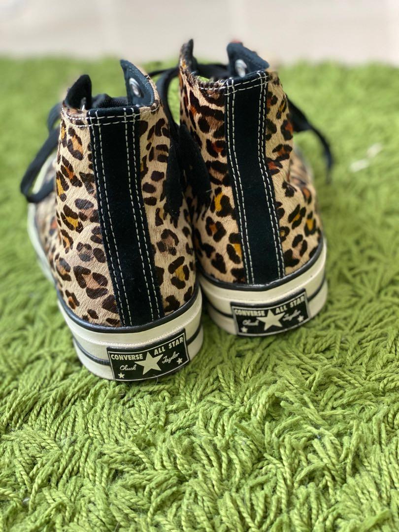 Converse Chuck Taylor high top Leopard print Size UK 4 Women s Fashion Footwear Sneakers on Carousell