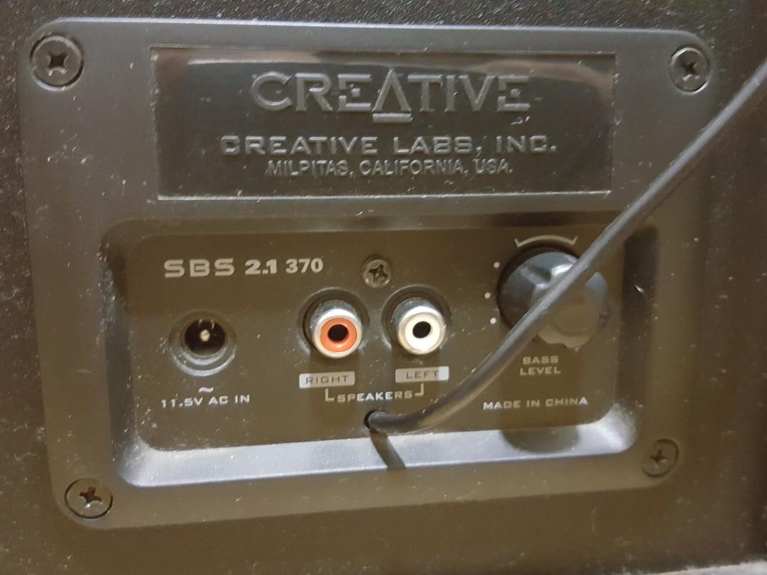Creative sbs 2.1 370 best sale adapter