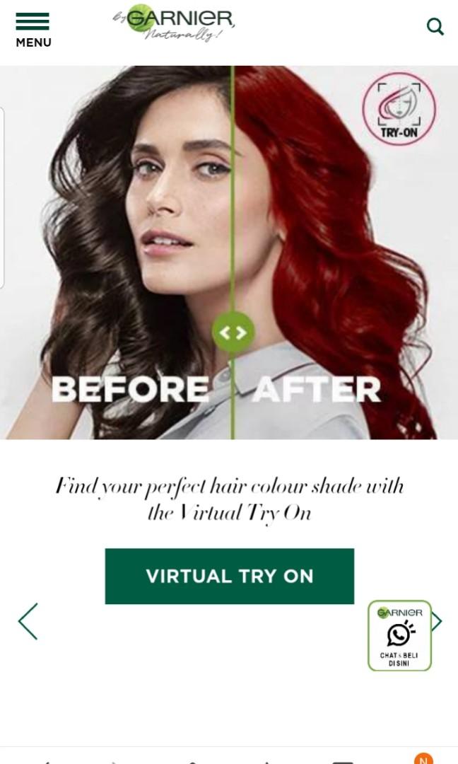 Garnier ultra colour cranberry red Hair Dye sachet tester 30 +30ml