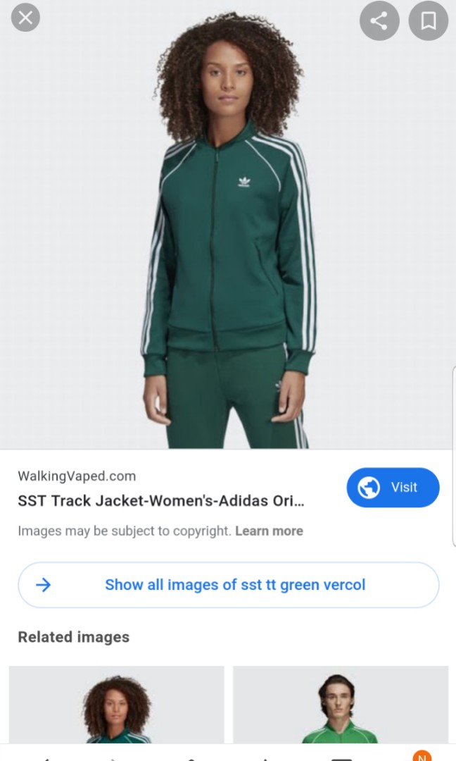 green adidas jacket womens