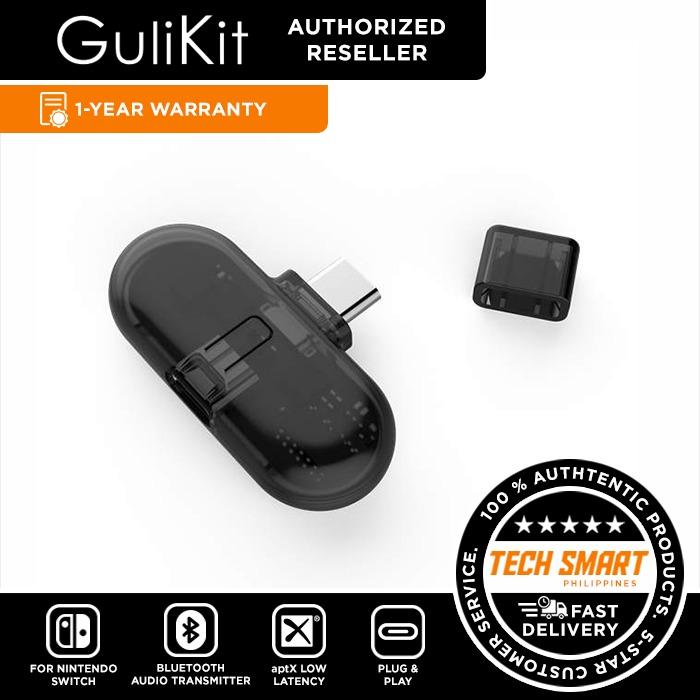 GuliKit Route+ (Category: Nintendo) located in Manila. Submitted by techsmartph (Listing ID 1006451359, Image 1). Description: First USB C Bluetooth Audio Transmitter,aptX Low Latency,HIFI Audio,Passthrough Charge,Perfect for Nintendo Switch,Switch Lite Super Low Latency,HIFI Audio Enjoy smooth gaming with no lag supported by Qualcomm aptX Low Latency codec and digital HIFI audio. PD Passthrough Charge Extra USB C port provides fast passthrough c