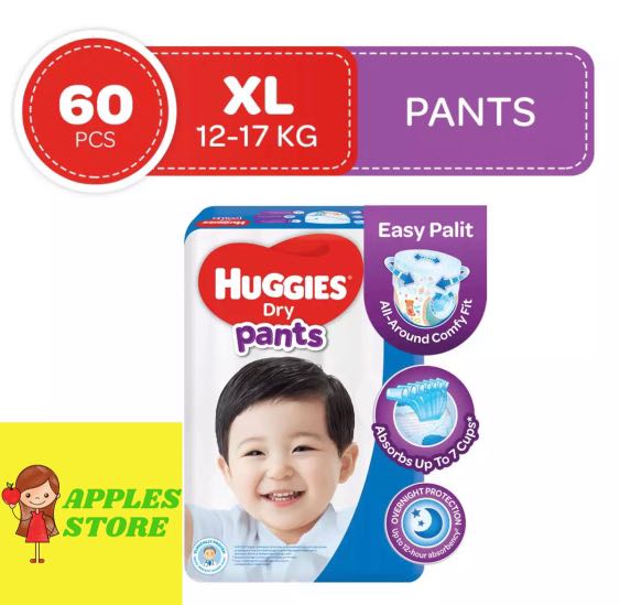 huggies dry pants xl 60 pcs price