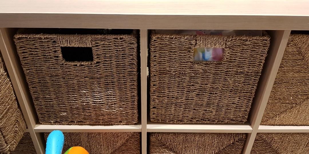 Ikea Baskets X2 Furniture Shelves Drawers On Carousell