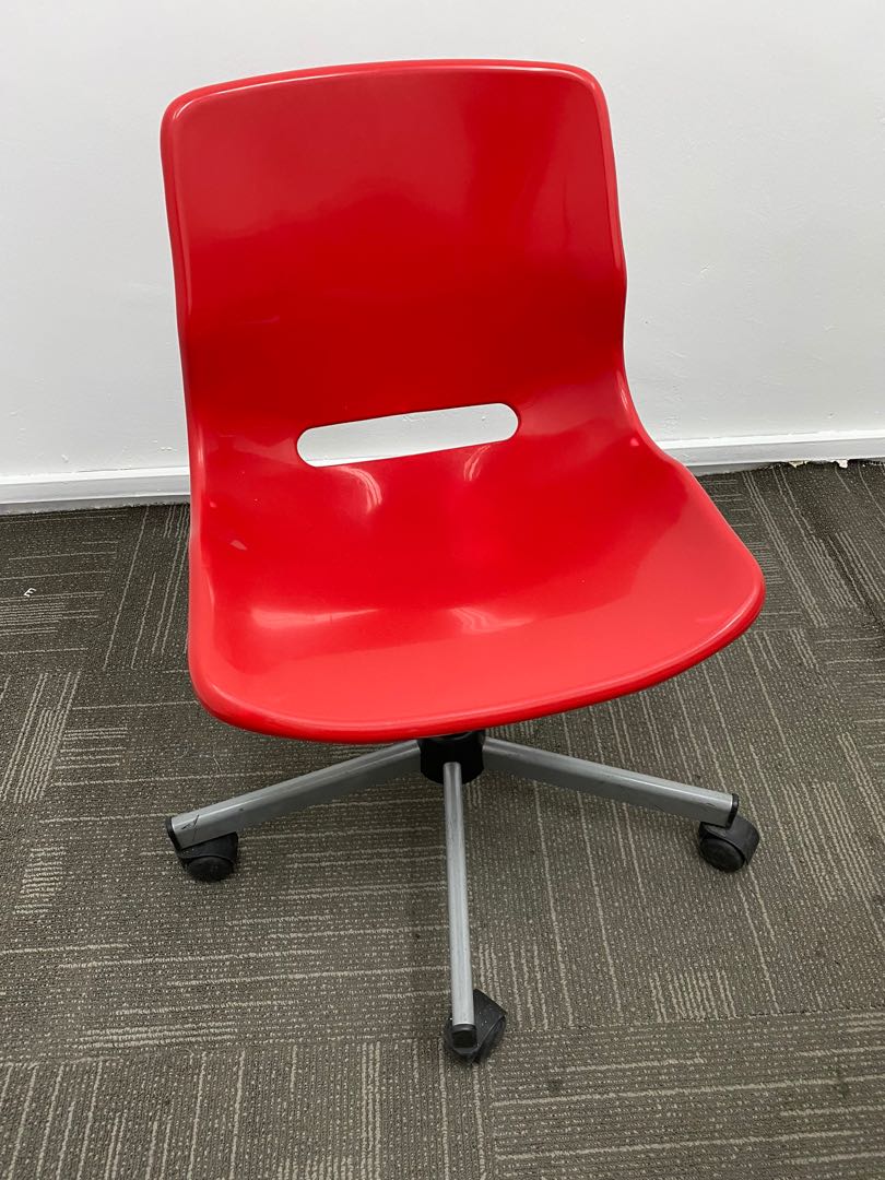 Ikea red chair desk store