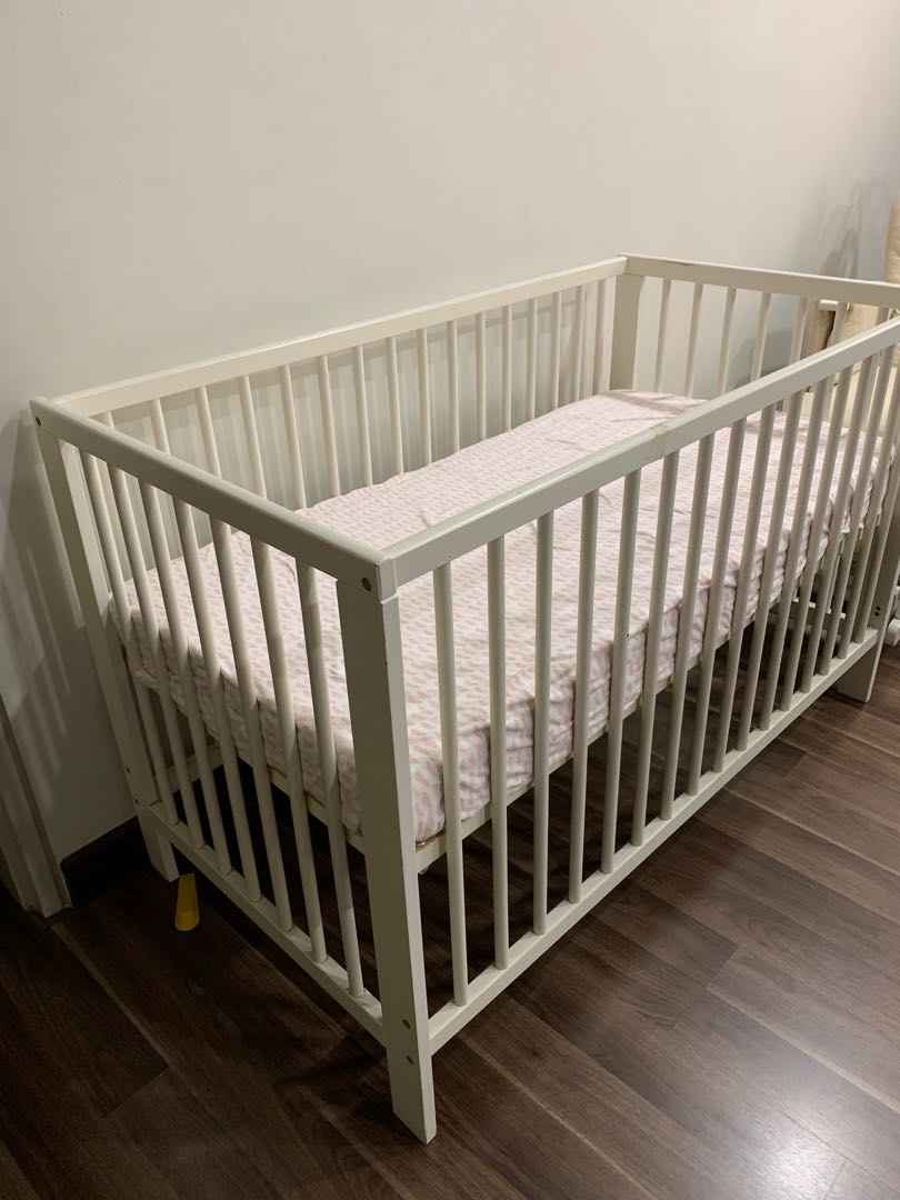 Ikea Sniglar Baby Cot & Mattress, Babies & Kids, Baby Nursery & Kids