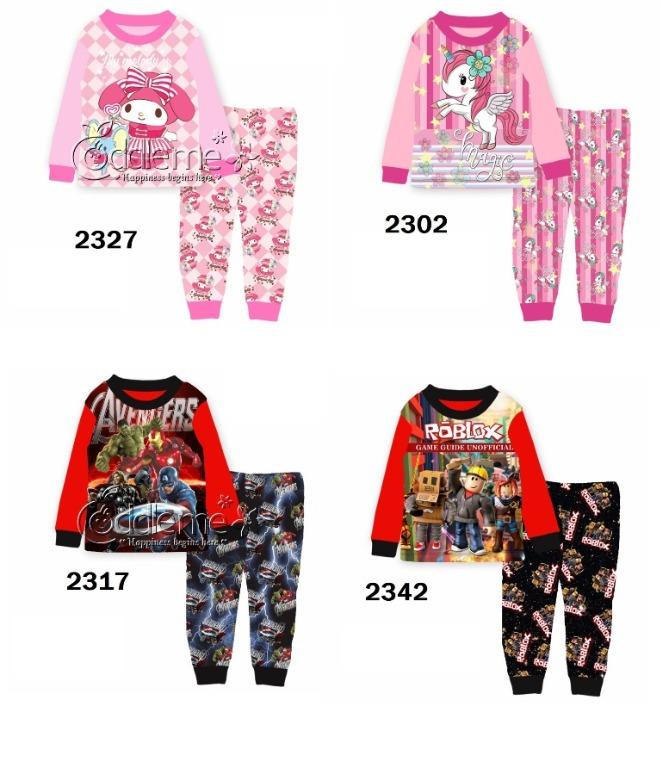 In Stocks 8 Years Old To 12 Years Old Roblox Pajamas Unicorn